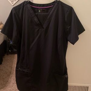 Black scrub set (1 top, 2 bottoms)